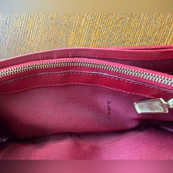 FENDI Vintage Zucca Red and Tan Canvas Snap Wallet W/Dust Bag - Picture 12 of 15